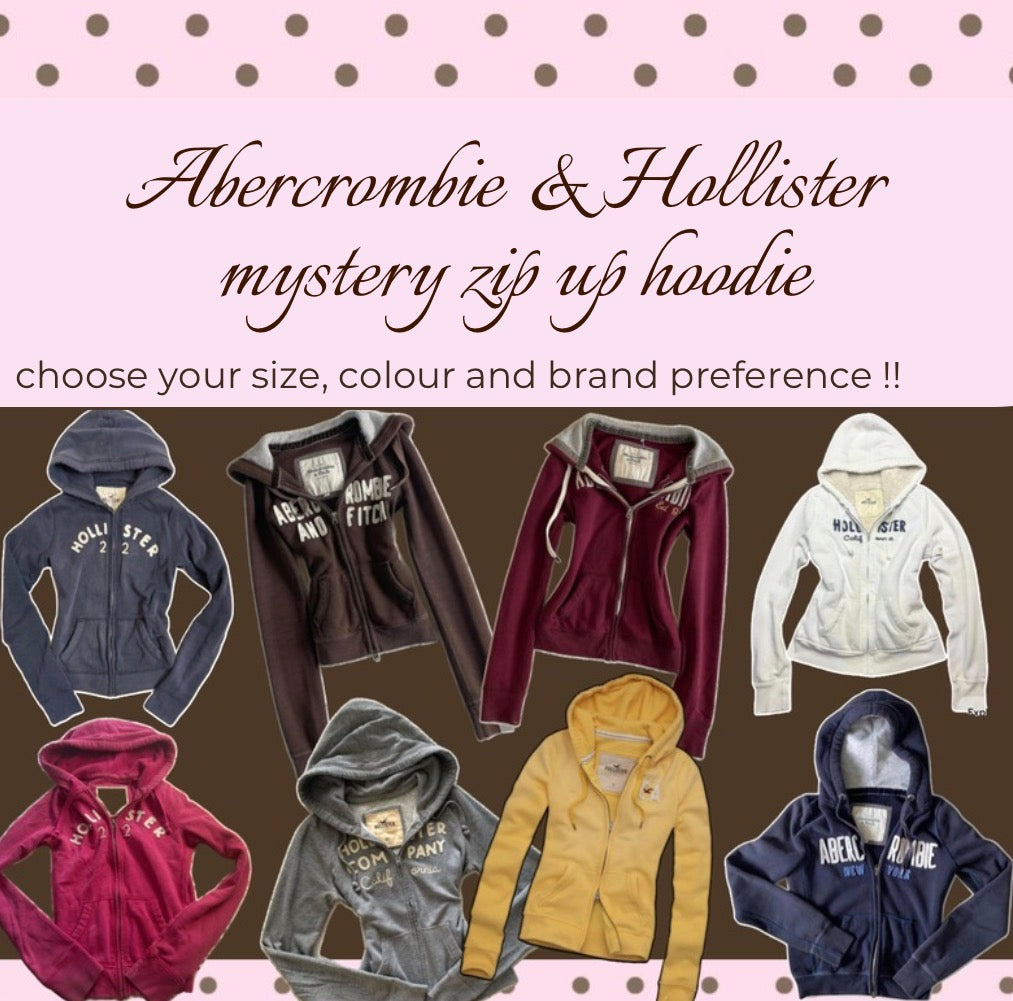 A&f or hollister Zip up hoodie bundle