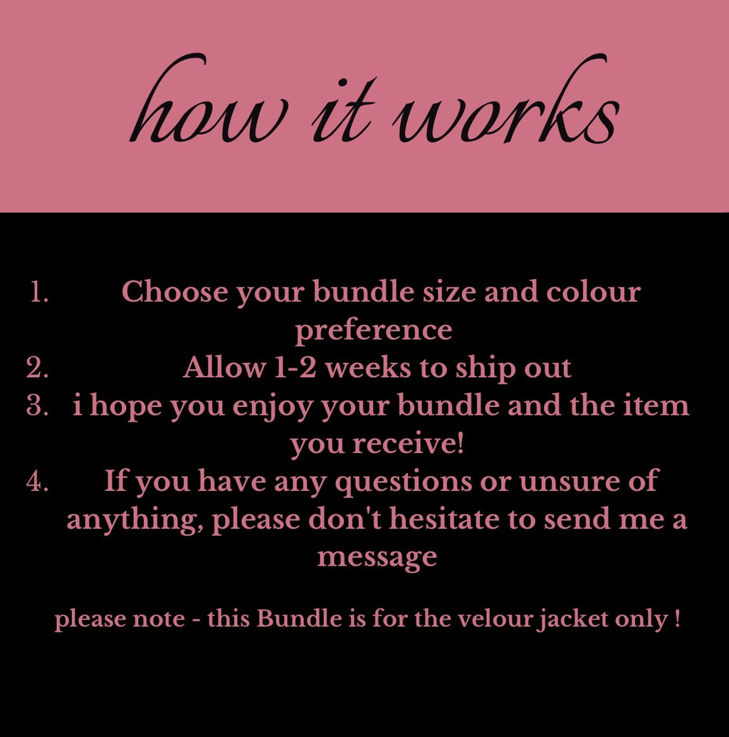 Mystery juicy couture velour jacket bundle