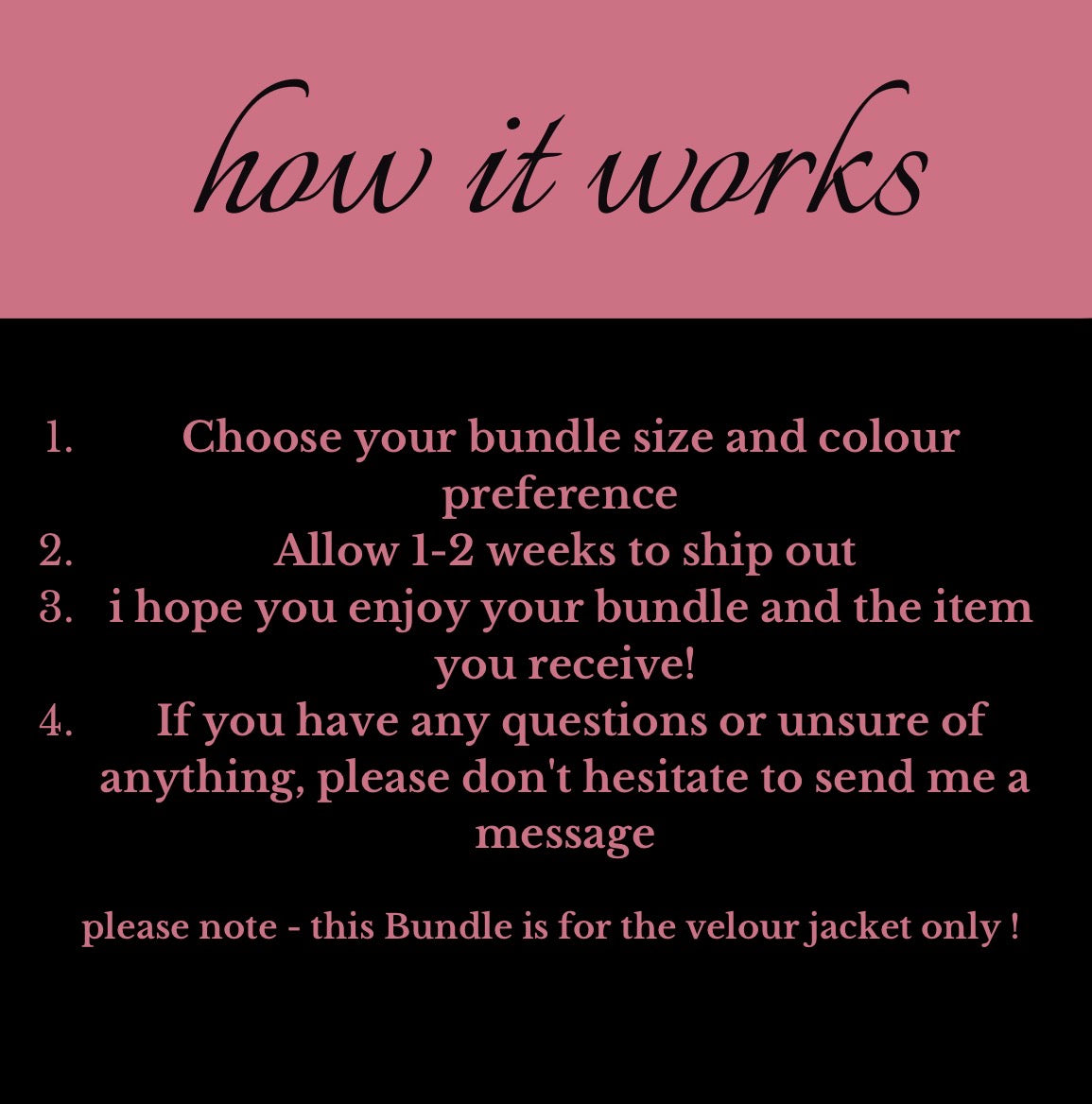 Mystery juicy couture velour jacket bundle